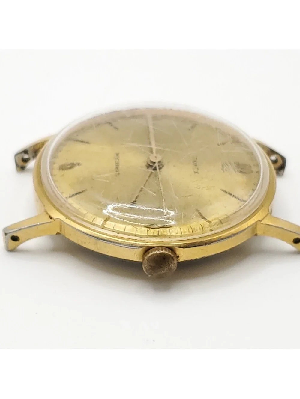 Vintage Timex Marlin 32mm Watch For Parts Or Repair